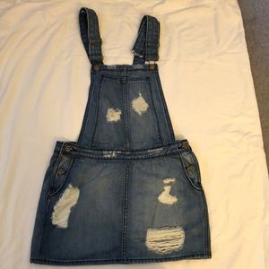 LF Carmar denim skirt overalls
